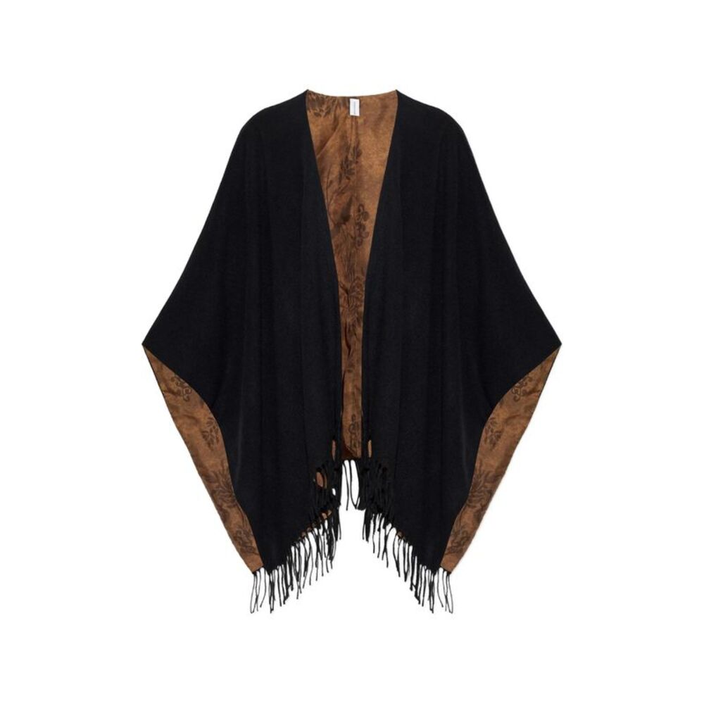 Ferragamo Black Jackets - Capes & Ponchos Women